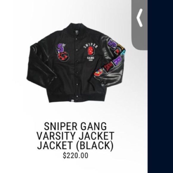Sniper gang varsity leather jacket - Picture 3 of 5